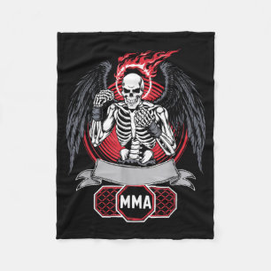 MMA Fighter Mixed Martial Arts Martial Artist Fleece Blanket