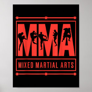 MMA Fighter Mixed Martial Arts Martial Artist Poster