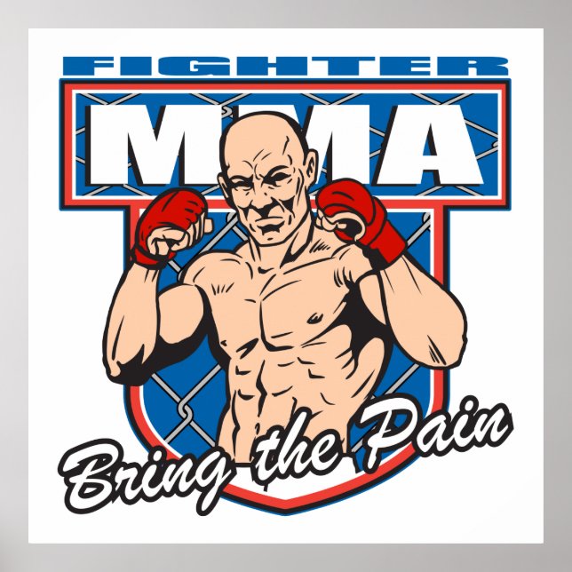 MMA Fighter Poster (Front)