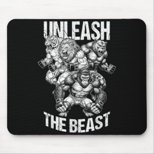 MMA Fighter Wild Animals Unleash The Martial Arts Mouse Pad