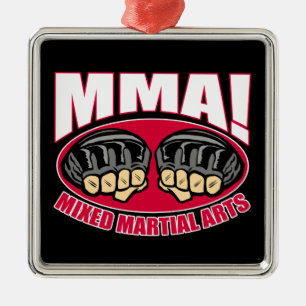 MMA Fists Metal Tree Decoration