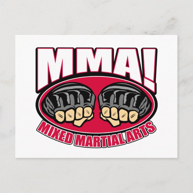 MMA Fists Postcard (Front)