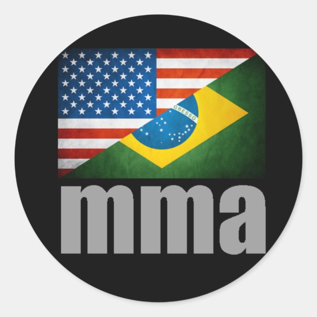MMA Flags Sticker (Front)