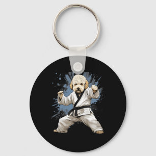 Mma Goldendoodle Dog Karate Key Ring
