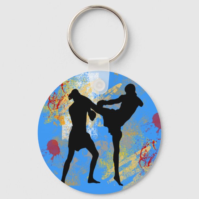 MMA Head Kick Key Ring (Front)