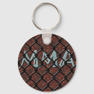 MMA in Caged Key Ring