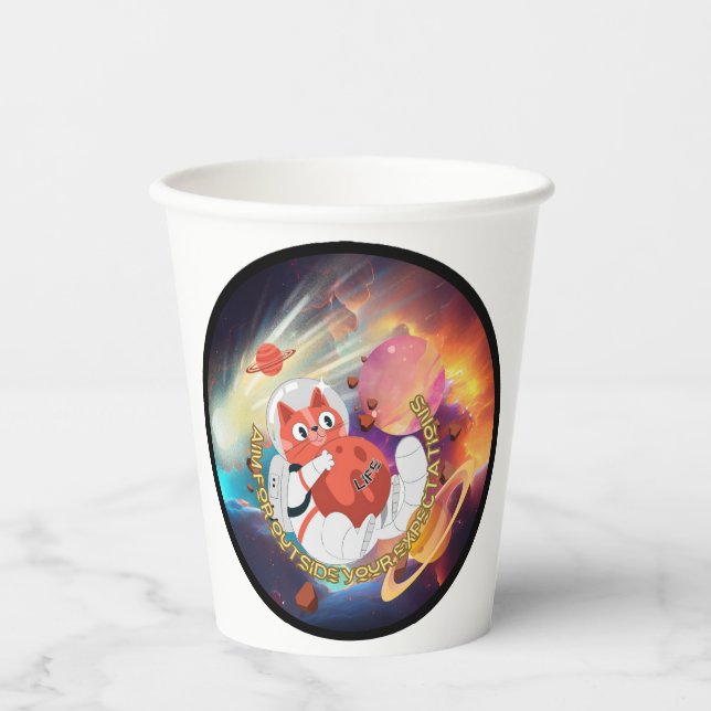 MMA: Meow Space Paper Cups (Front)