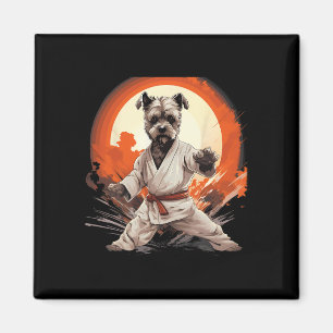 Mma Miniature Schnauzer Dog Karate Men Women Kids Magnet