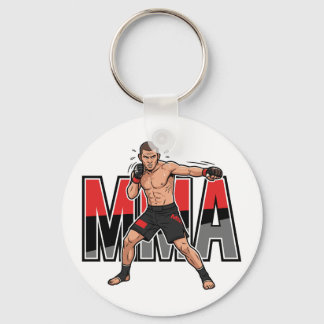 MMA Mixed Martial Arts Fighter Keychan Key Ring