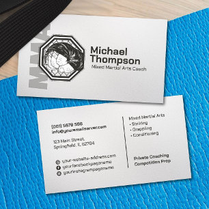 MMA - Mixed Martial Arts Training Business Card