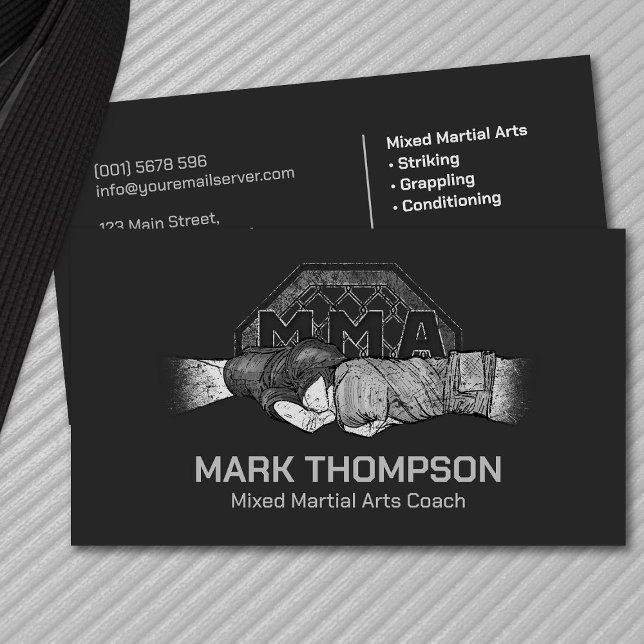 MMA - Mixed Martial Arts Training Business Card (Creator Uploaded)