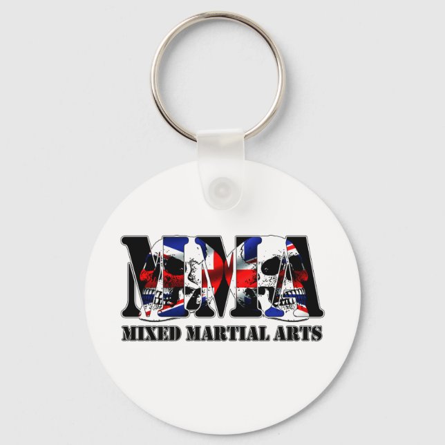 MMA Mixed Martial Arts UK Skulls Key Ring (Front)