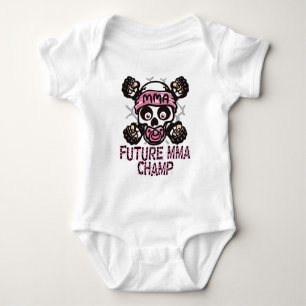 MMA Skull and Binky Baby Bodysuit