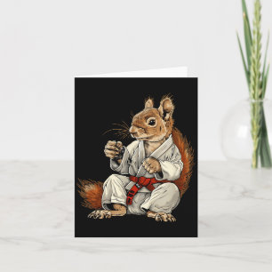 MMA Squirrel Jiu-Jitsu Judo Kickboxing Kung Fu Card