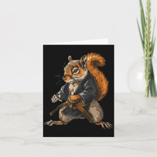 MMA Squirrel Jiu-Jitsu Judo Kung Fu Kickboxing Card