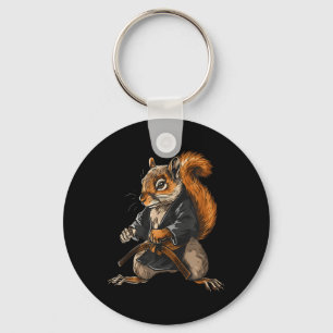 MMA Squirrel Jiu-Jitsu Judo Kung Fu Kickboxing Key Ring