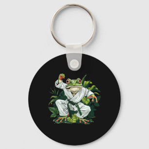 MMA Toad Taekwondo Frog Judo Kickboxing Forest Key Ring