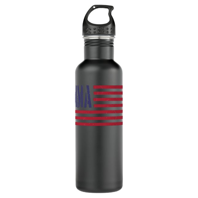 MMA USA Flag Classic T Shirt 710 Ml Water Bottle (Front)