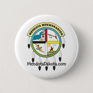 MMDC Mendota Dakota Logo and Webs 6 Cm Round Badge