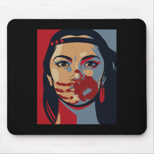 Mmiw Awareness Indigenous Woman Art Stolen Sisters Mouse Pad