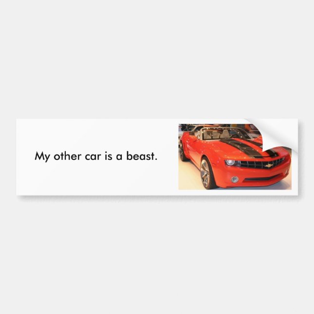 MMM (2), My other car is a beast. Bumper Sticker (Front)
