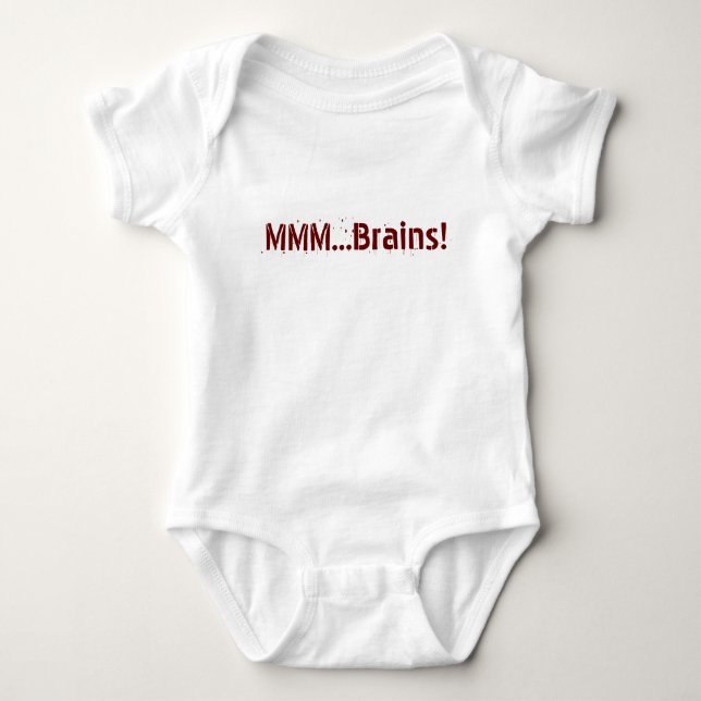 MMM...Brains! Jumper Baby Bodysuit (Front)