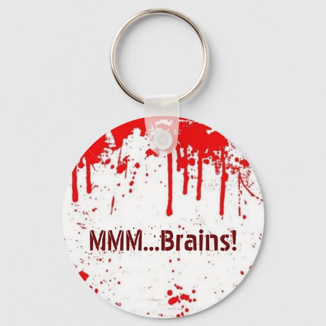MMM...Brains Keychain (Front)