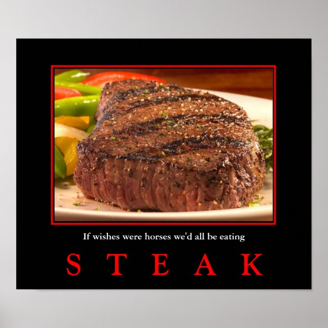 MMM...  STEAK!    sutible for portfolio and small Poster (Front)