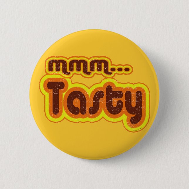 mmm Tasty Button (Front)