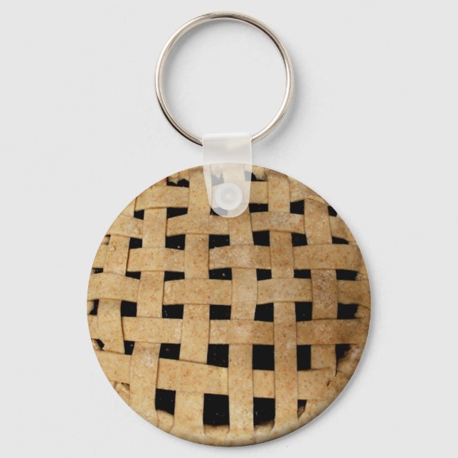 Mmmm  Pie Funny Dessert Key Ring (Front)