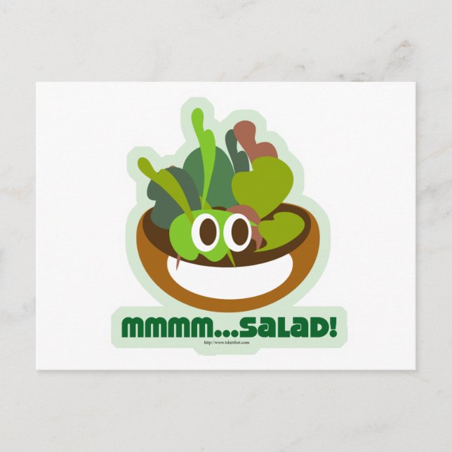 Mmmm Salad Postcard (Front)