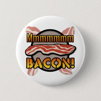 Mmmmm, Bacon 6 Cm Round Badge