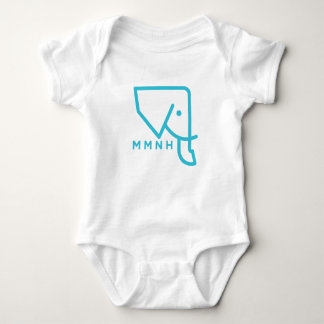 MMNH Blue Elephant Baby Romper Bodysuit