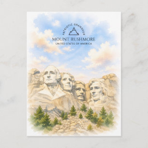 MMount Rushmore Famous Iconic Landmark   Travel Holiday Postcard