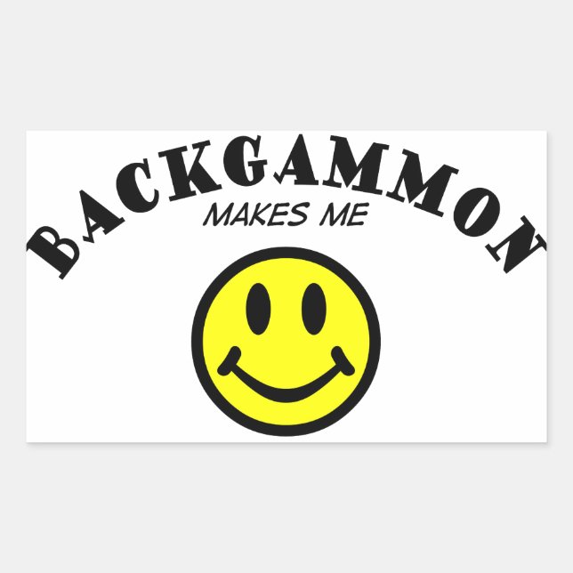 MMS: Backgammon Rectangular Sticker (Front)