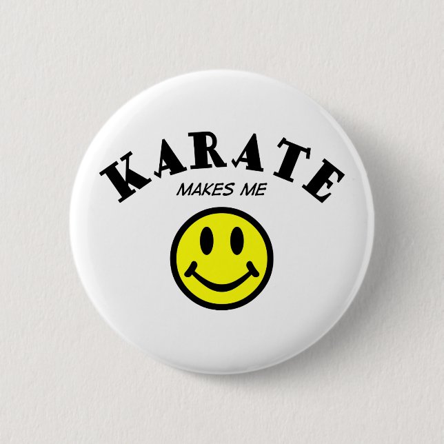 MMS: Karate 6 Cm Round Badge (Front)