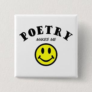 MMS: Poetry 15 Cm Square Badge