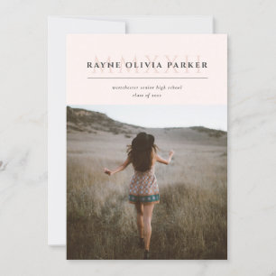 MMXXII Roman numeral 2022 Graduation Announcement