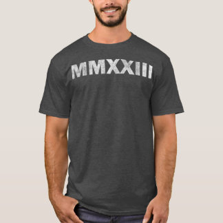 MMXXIII Class of 2023 Senior Roman Numerals Math  T-Shirt