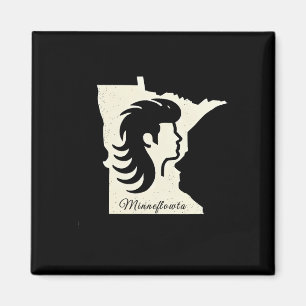 Mn Hat Trick Heroes Men's Minnesota Hockey Hair Mu Magnet