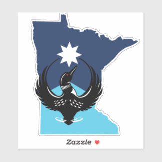 MN Loon Rising - MN State flag