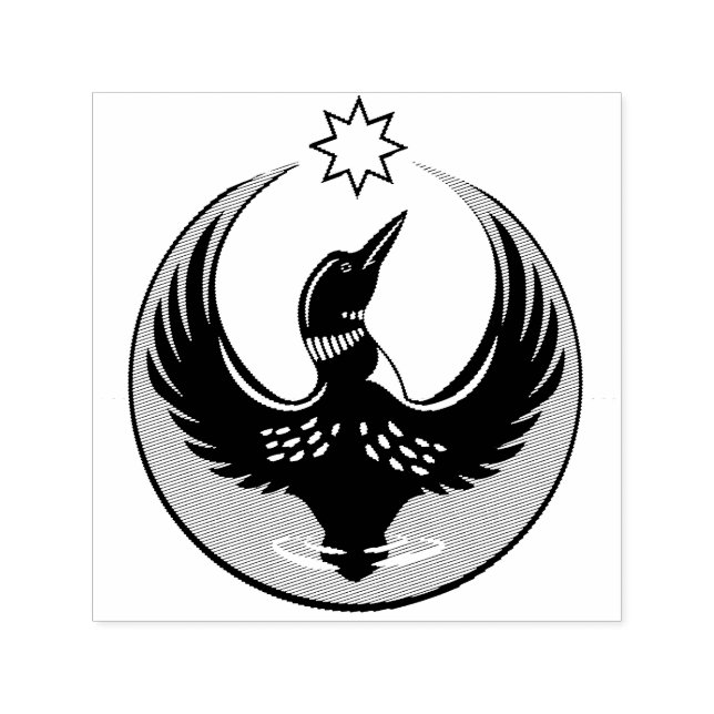 MN Loon Rising Self-inking Stamp (Design)