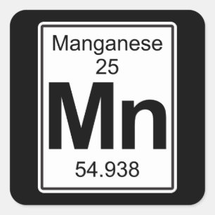 Mn - Manganese Square Sticker