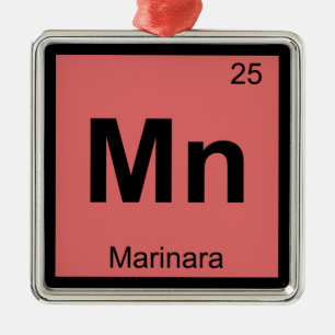 Mn - Marinara Chemistry Periodic Table Symbol Metal Ornament