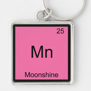 Mn - Moonshine Funny Chemistry Element Symbol Tee Key Ring