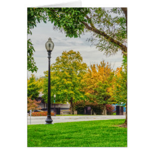 MO Capitol Autumn Grounds Greeting Card