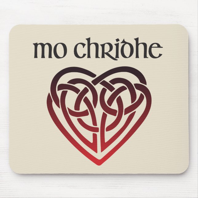 Mo Chridhe - My Heart in Scottish Gaelic Mouse Pad (Front)