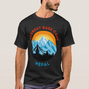Mo Everest Base Camp Nepal Moain Hiker Climb Himal T-Shirt