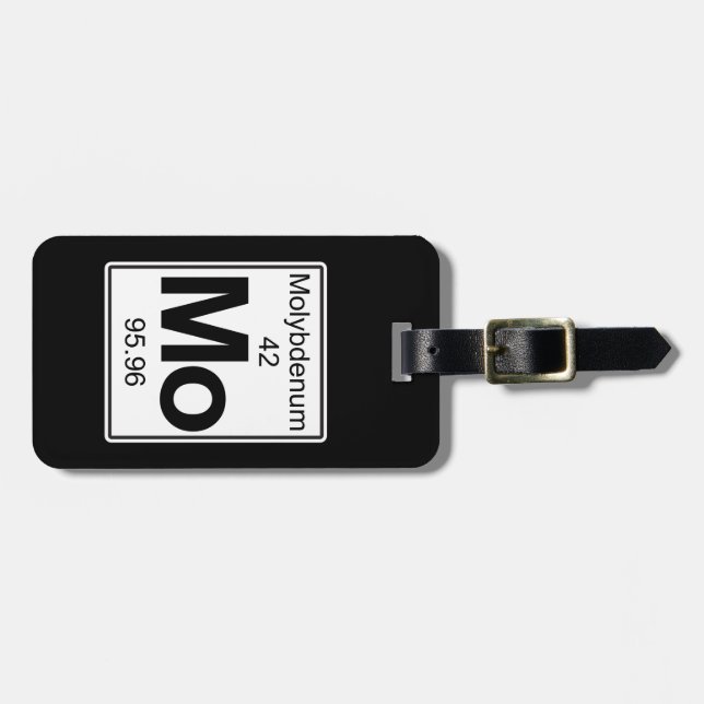 Mo - Molybdenum Luggage Tag (Front Horizontal)