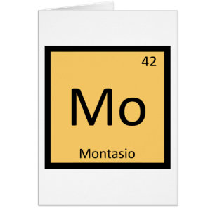 Mo - Montasio Cheese Chemistry Periodic Table
